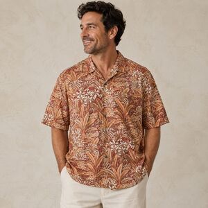 Tori Richard Hawaiian Camp Shirt Mens 2XL Tropical Floral Cotton Lawn Vintage